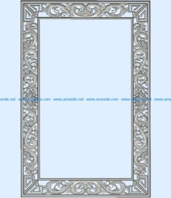 Template frame design A002342 wood carving file stl for Artcam and Aspire jdpaint free vector art 3d model download for CNC