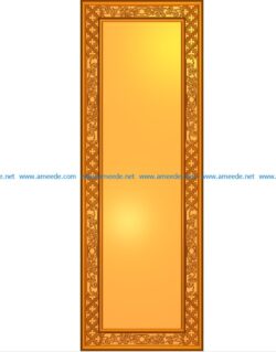 Template frame design A002344 wood carving file stl for Artcam and Aspire jdpaint free vector art 3d model download for CNC