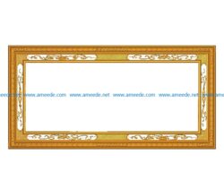 Template frame design A002485 wood carving file stl for Artcam and Aspire jdpaint free vector art 3d model download for CNC