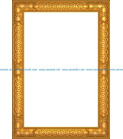 Template frame design A002492 wood carving file stl for Artcam and Aspire jdpaint free vector art 3d model download for CNC