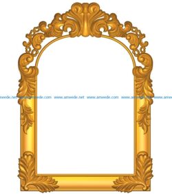 Template frame design A002580 wood carving file stl for Artcam and Aspire jdpaint free vector art 3d model download for CNC