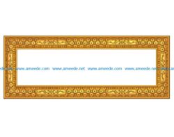 Template frame design A002581 wood carving file stl for Artcam and Aspire jdpaint free vector art 3d model download for CNC