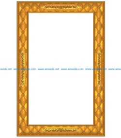 Template frame design A002582 wood carving file stl for Artcam and Aspire jdpaint free vector art 3d model download for CNC