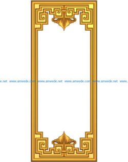Template frame design A002584 wood carving file stl for Artcam and Aspire jdpaint free vector art 3d model download for CNC