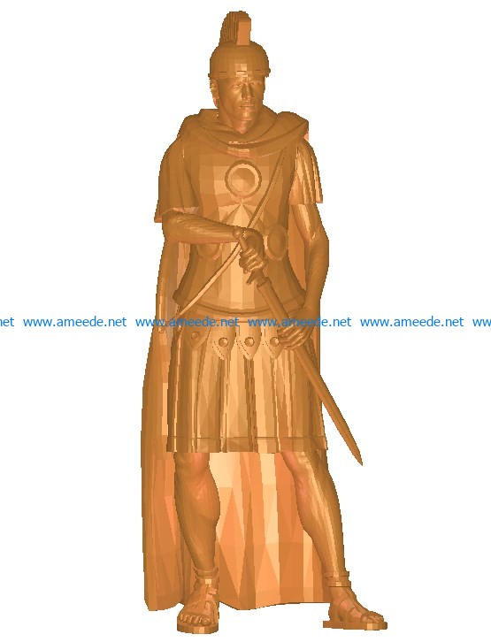 The leader is drawing the sword B002744 file stl free download 3D Model for CNC and 3d printer