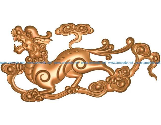 Unicorn A002707 wood carving file stl for Artcam and Aspire jdpaint free vector art 3d model download for CNC
