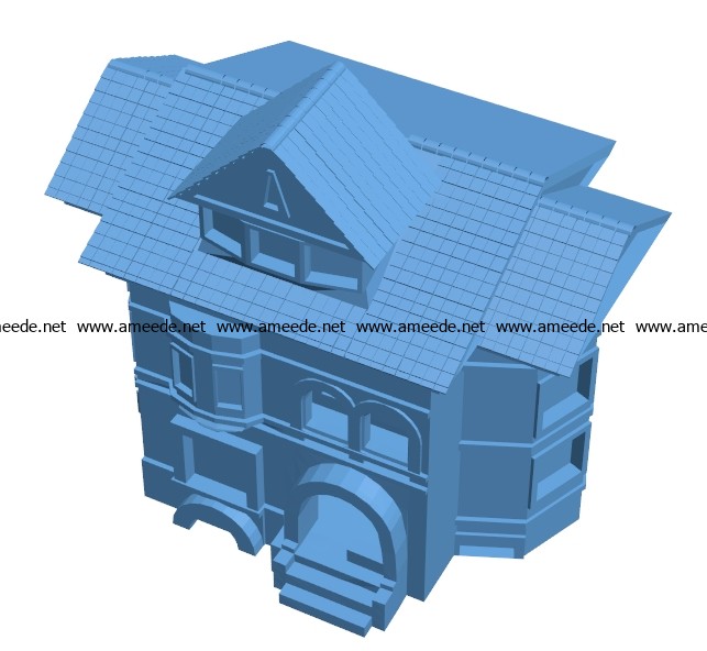Abandoned House B003341 File Stl Free Download 3d Model For Cnc