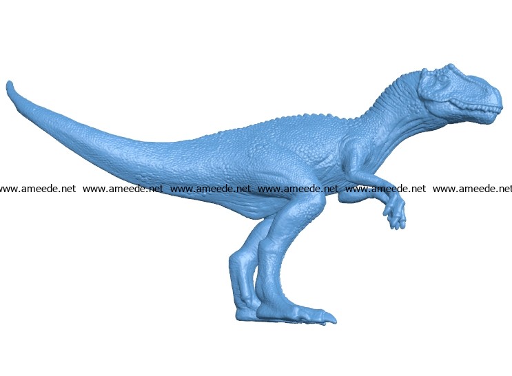 Allosaurus Dinosaur B003538 file stl free download 3D Model for CNC and 3d printer