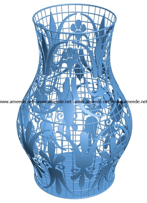 Amazing vase B002858 file stl free download 3D Model for CNC and 3d printer