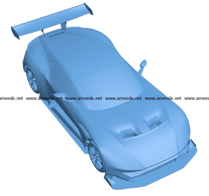 Aston Car B003578 file stl free download 3D Model for CNC and 3d printer