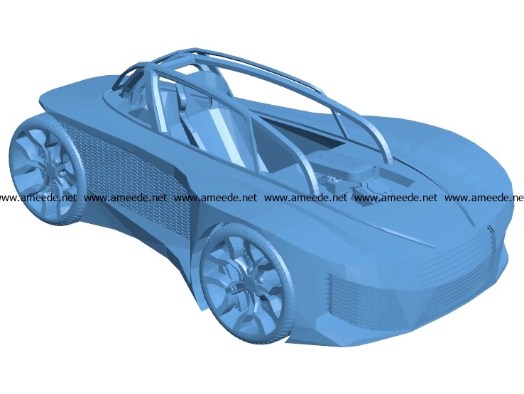 Audi Fantasy car B003012 file stl free download 3D Model for CNC and 3d printer