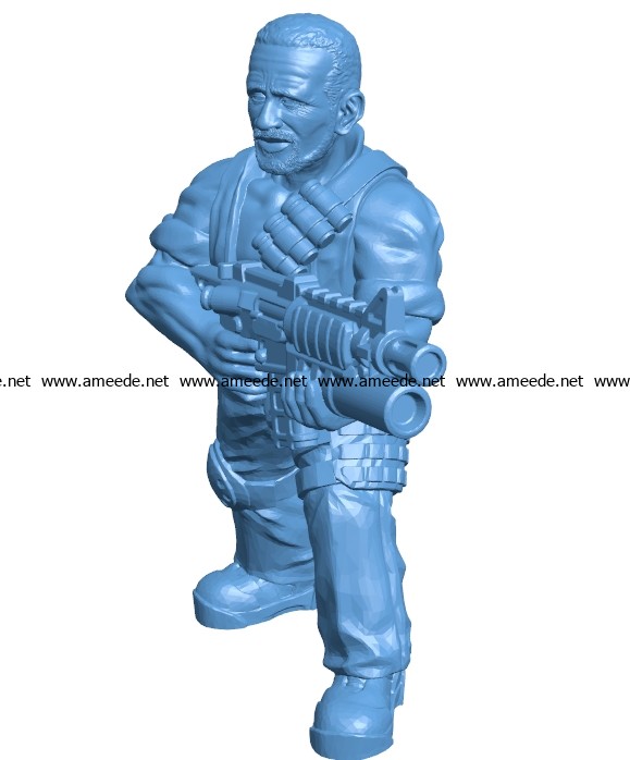 BLACK OPS GUY Men B003309 file stl free download 3D Model for CNC and 3d printer