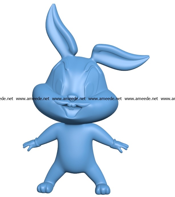 Baby Bugs Bunny B003549 file stl free download 3D Model for CNC and 3d