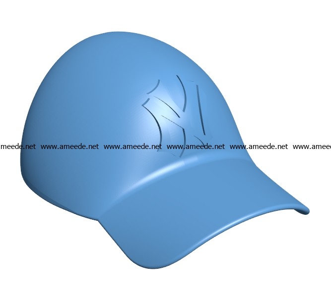 Baseball Cap B003420 file stl free download 3D Model for CNC and 3d printer