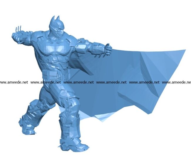 Batman kick B003458 file stl free download 3D Model for CNC and 3d printer