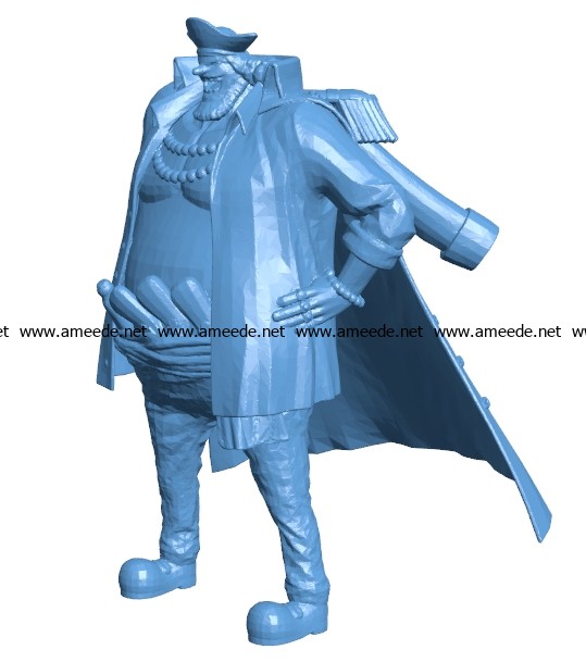 Black Beard B003542 file stl free download 3D Model for CNC and 3d printer