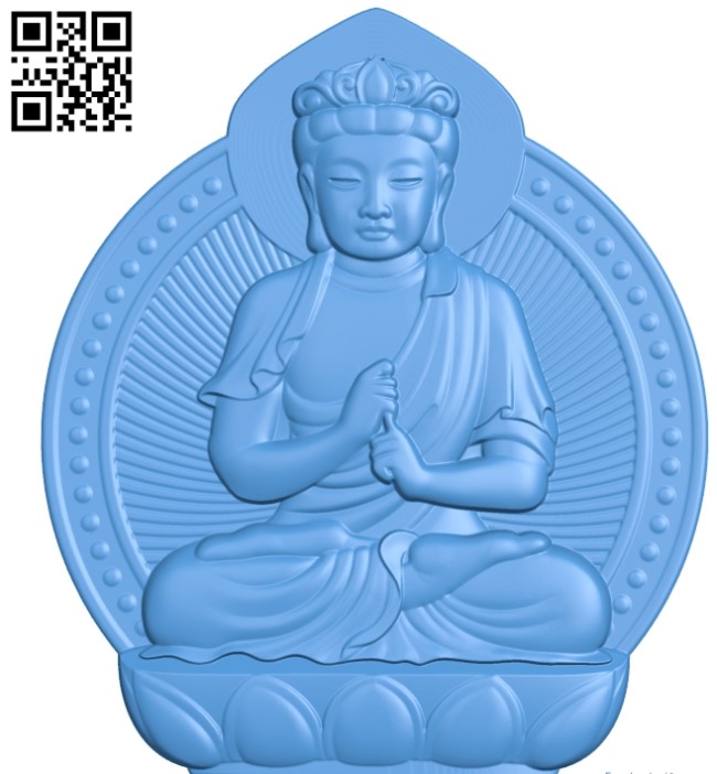 Buddhism Quan Yin A002790 wood carving file stl for Artcam and Aspire jdpaint free vector art 3d model download for CNC