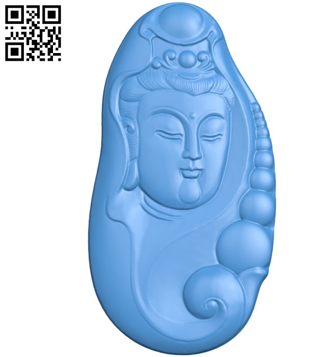 Buddhism Quan Yin A002798 wood carving file stl for Artcam and Aspire jdpaint free vector art 3d model download for CNC