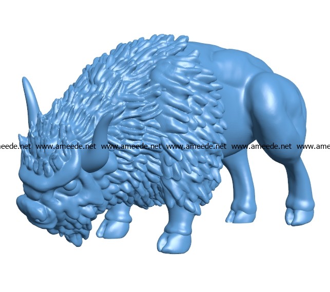Buffalo B003446 file stl free download 3D Model for CNC and 3d printer