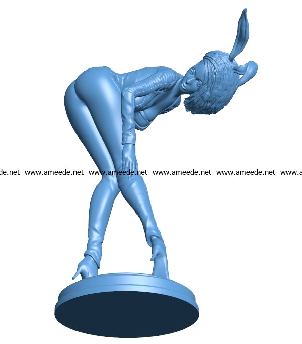 Bunny girl Kate B003236 file stl free download 3D Model for CNC and 3d printer
