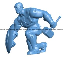 Cap with mjolnir men B003346 file stl free download 3D Model for CNC and 3d printer