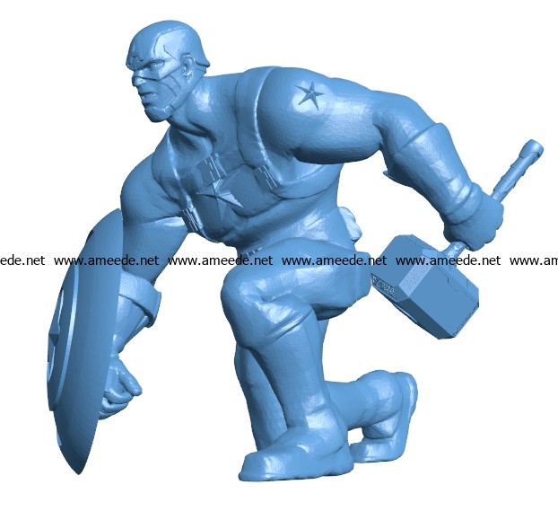 Cap with mjolnir B003346 file stl free download 3D Model for CNC and 3d printer