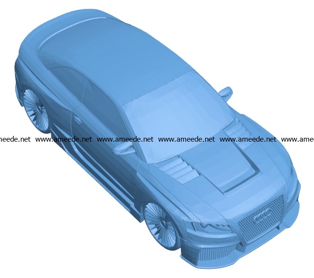 Car Audi RS5 B003024 file stl free download 3D Model for CNC and 3d printer