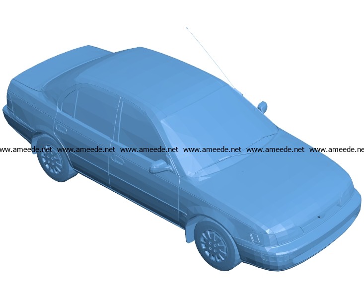 Car Corolla 1995 B003623 file stl free download 3D Model for CNC and 3d printer