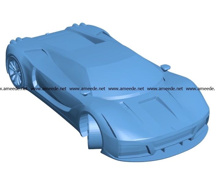 Car Ferrari Velocita B002876 file stl free download 3D Model for CNC and 3d printer