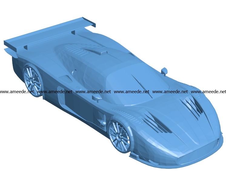 Car Maserati MC12 B002969 file stl free download 3D Model for CNC and 3d printer