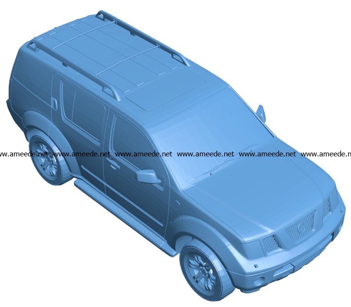 Car nissan navara B003376 file stl free download 3D Model for CNC and 3d printer