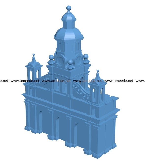 Catholic Church B003025 file stl free download 3D Model for CNC and 3d printer
