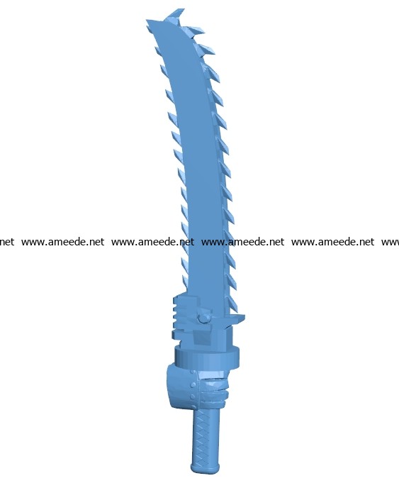 Chain katana B003298 file stl free download 3D Model for CNC and 3d printer