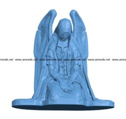 Chained Angel Statue B003043 file stl free download 3D Model for CNC and 3d printer
