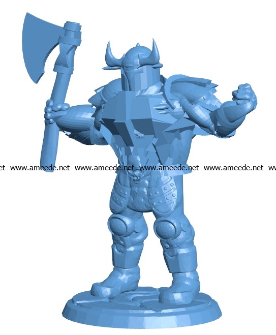 Chaos Warrior B003576 file stl free download 3D Model for CNC and 3d printer