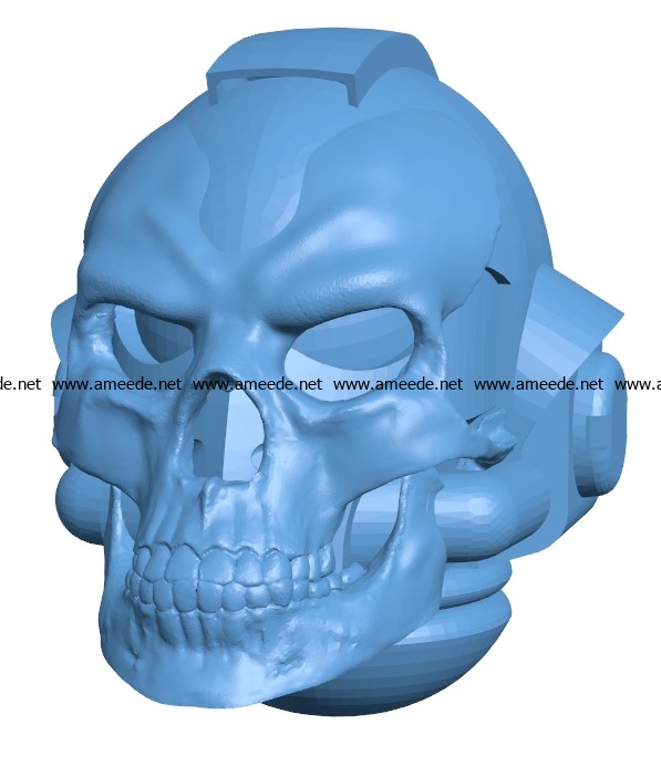 Chaplain helmet head B003580 file stl free download 3D Model for CNC and 3d printer
