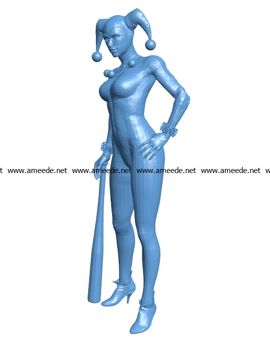 Classic Harley Women B003064 file stl free download 3D Model for CNC and 3d printer
