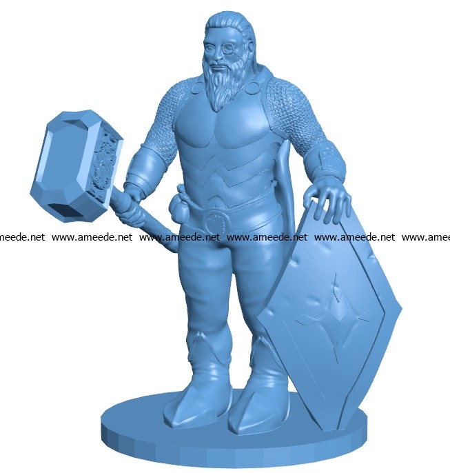 Classic dwarf Men B003514 file stl free download 3D Model for CNC and 3d printer
