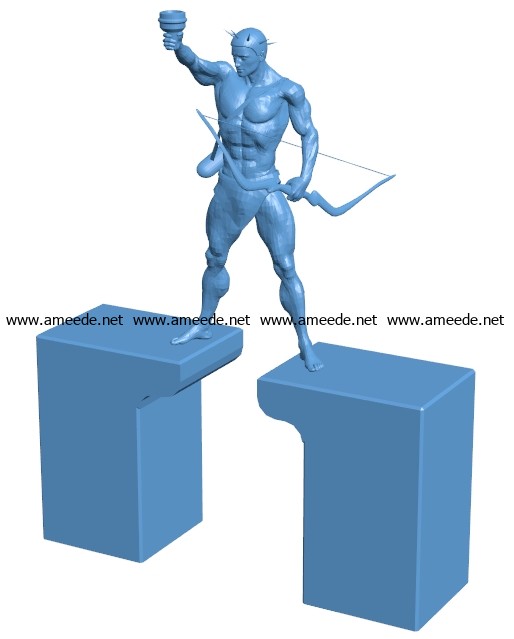 Colos Rodoses Men B003558 file stl free download 3D Model for CNC and 3d
