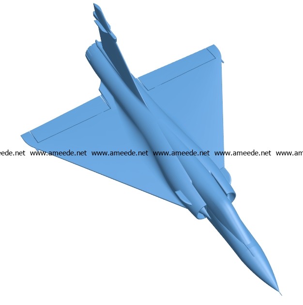 Combat aircraft B003243 file stl free download 3D Model for CNC and 3d printer