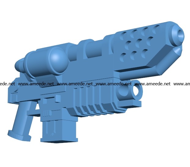 Combi flamer Gun B003115 file stl free download 3D Model for CNC and 3d printer