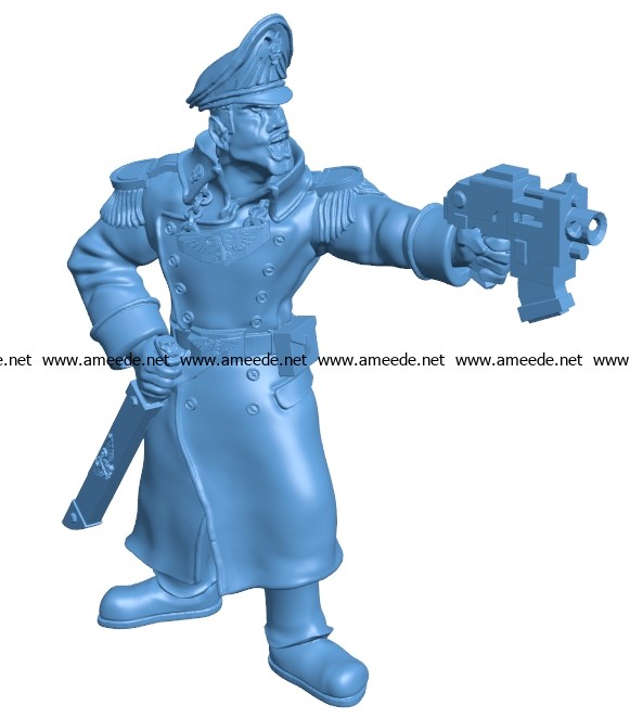 Commissar Cop B003073 file stl free download 3D Model for CNC and 3d printer