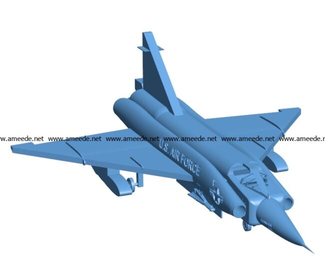 Convair Aircraft F102 B003515 file stl free download 3D Model for CNC and 3d printer