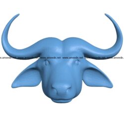 Cow head B002903 file stl free download 3D Model for CNC and 3d printer