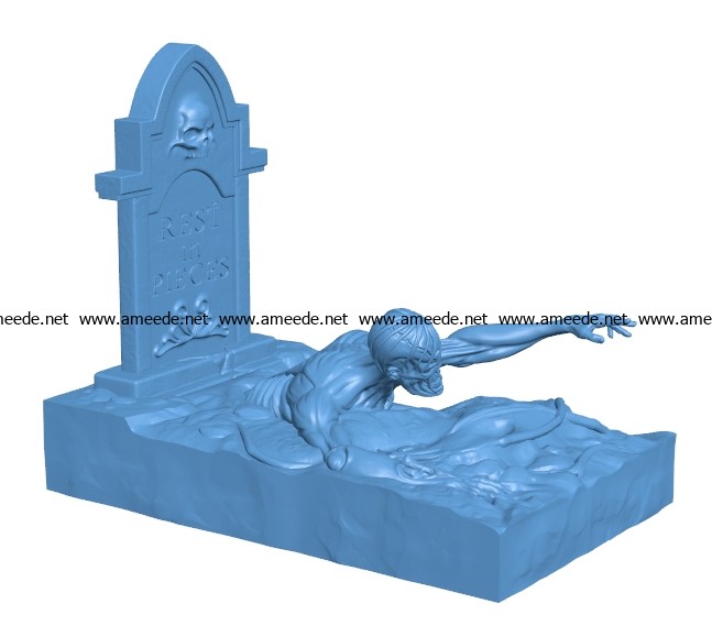 Dead man B003030 file stl free download 3D Model for CNC and 3d printer