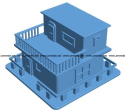 Decor house B003429 file stl free download 3D Model for CNC and 3d printer