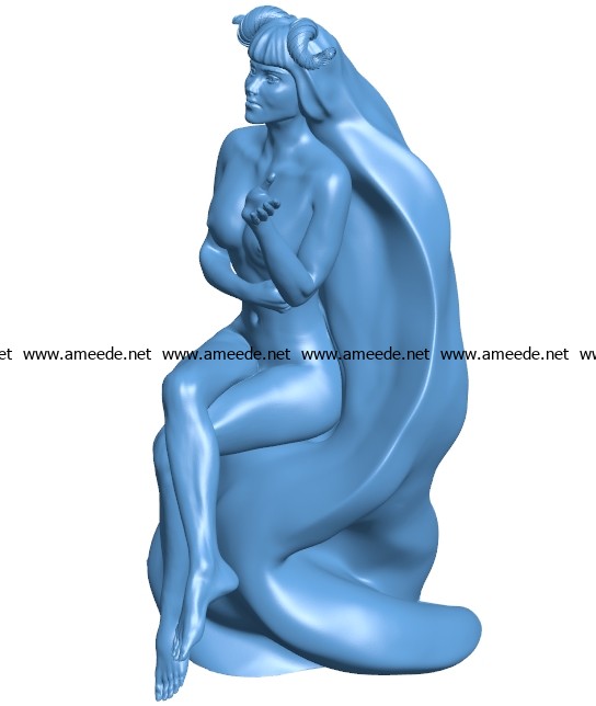 Demon Women B003359 file stl free download 3D Model for CNC and 3d printer