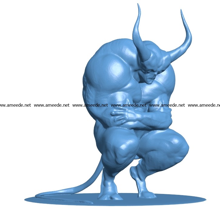 Devil B002890 file stl free download 3D Model for CNC and 3d printer