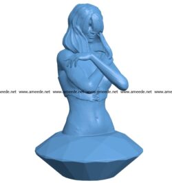 Diamond Girl B002996 file stl free download 3D Model for CNC and 3d printer