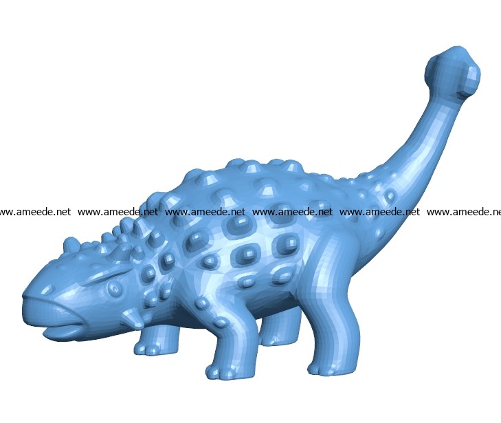 Dinosaurs ankylosaurus B003553 file stl free download 3D Model for CNC and 3d